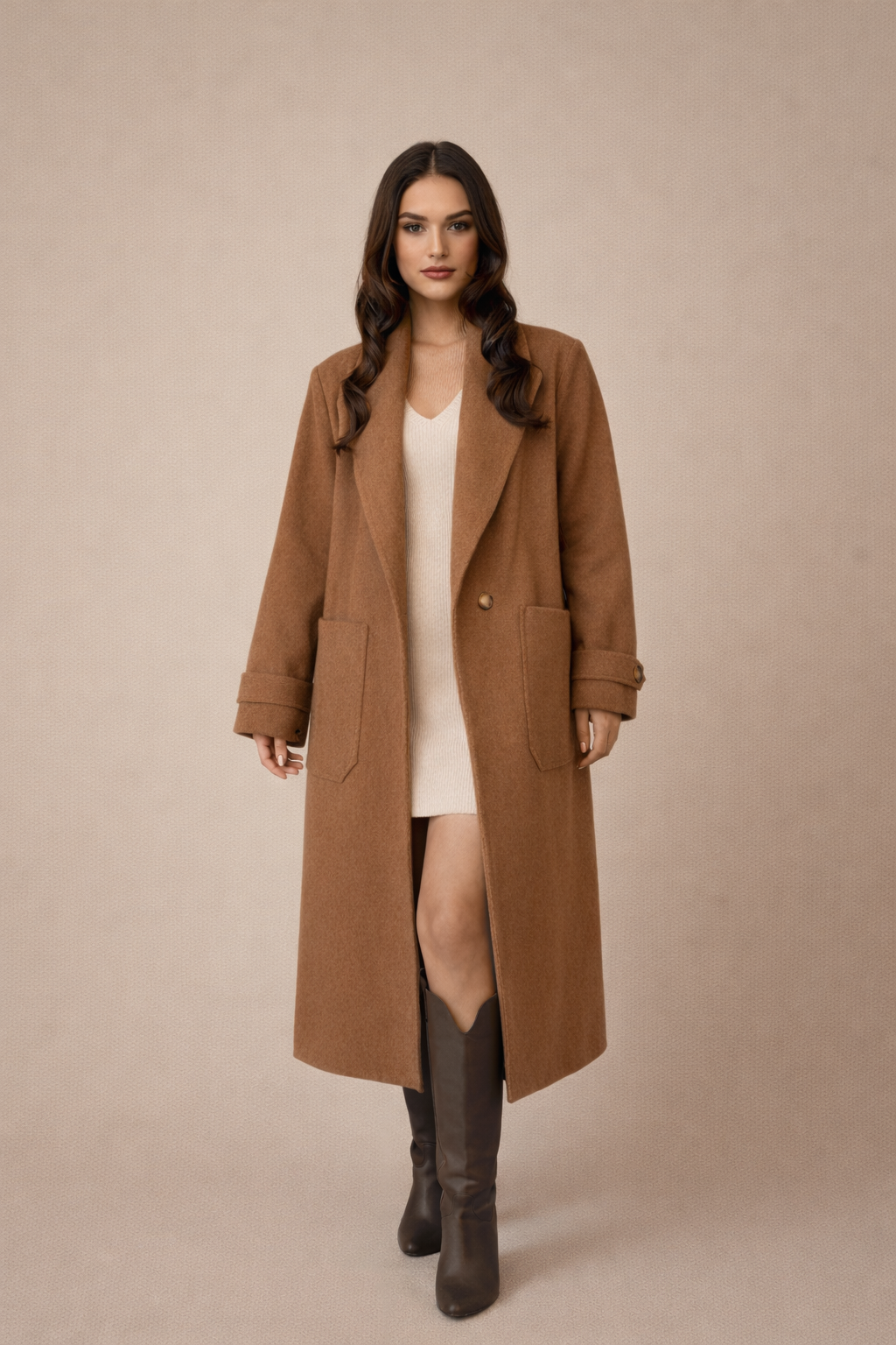 Lobelia premium kaşe kaban