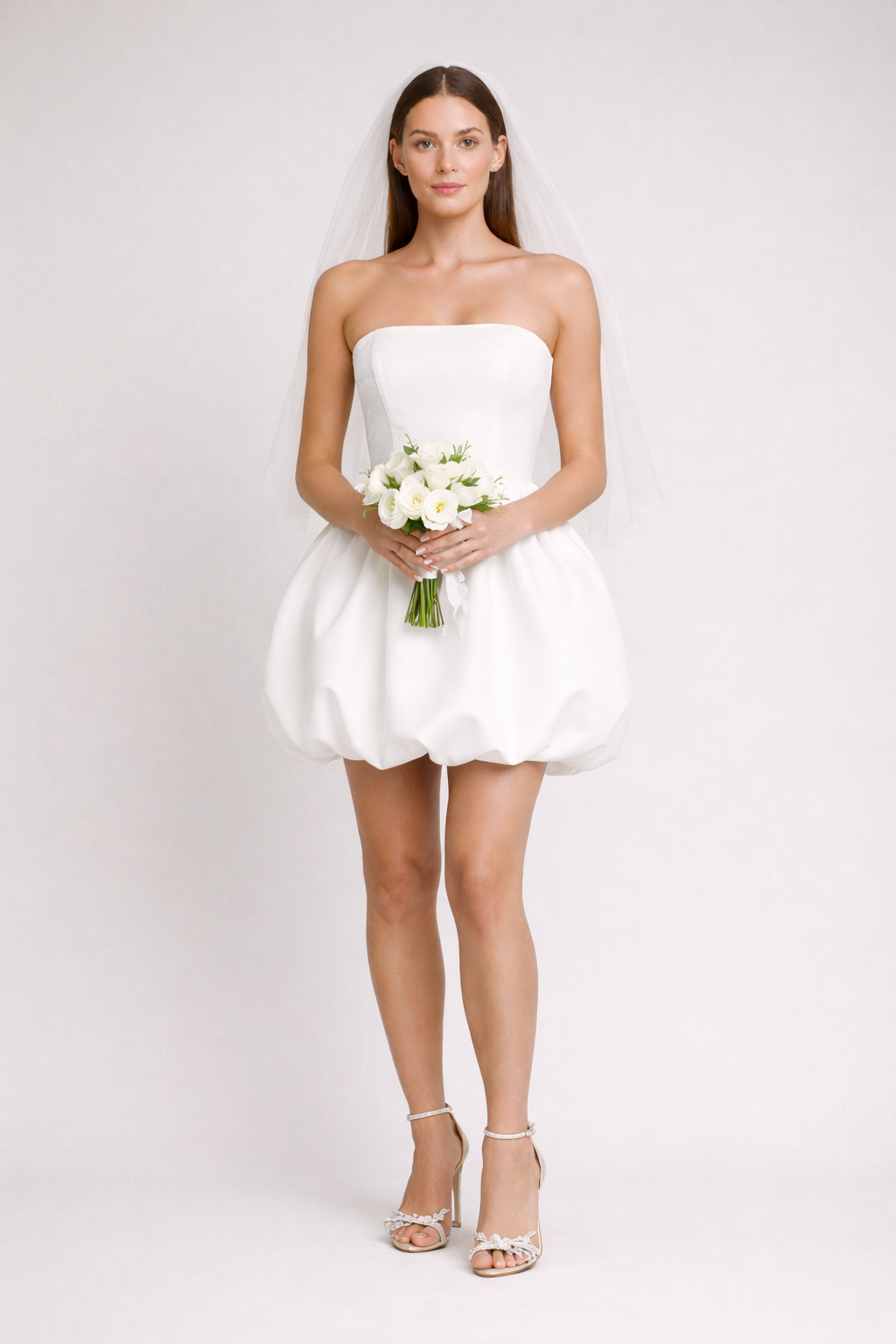 Balon Etek Straplez Özel Gün Elbisesi